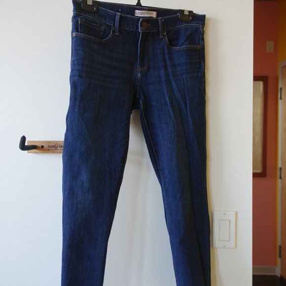 BR premium denim jeans 28 Petite 28P Skinny Ankle stretch  mid-rise Medium wash - Picture 5 of 16